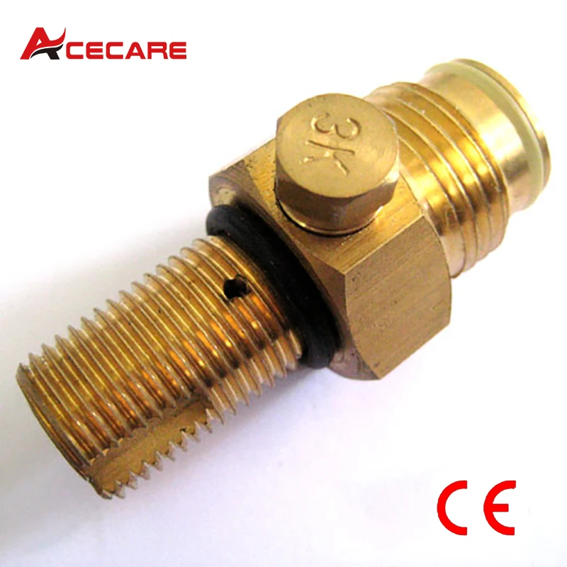 

New shooting Paintball Co2 tank Pin Valve Copper Made 5/8"-18UNF and G1/2-14 thread