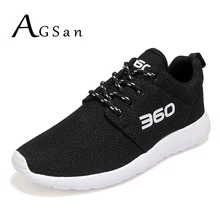 AGSan mesh breathable men casual shoes big size 45 46 unisex trainers 2017 red black grey footwear lightweight shoes