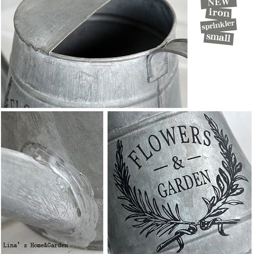 hand crafted mini galvanized vintage retroimi metal watering can (4)