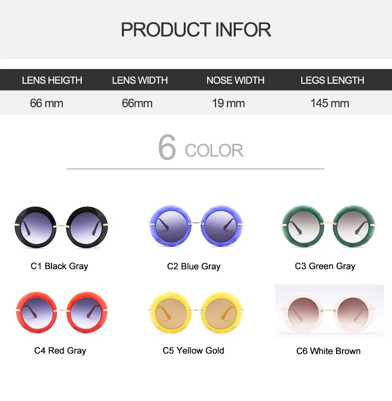 2018 New Retro Round Women Sunglasses  (21)