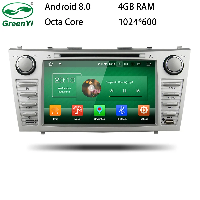 

GreenYi Android 8.0 8 Core 4G RAM Car DVD GPS For Toyota Camry 2006 2007 2008 2009 2010 2011 WIFI Autoradio Multimedia Stereo