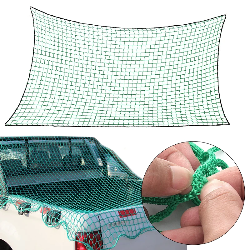 Mesh Cargo Net Strong Heavy Duty Cargo Net Pickup Truck Trailer
