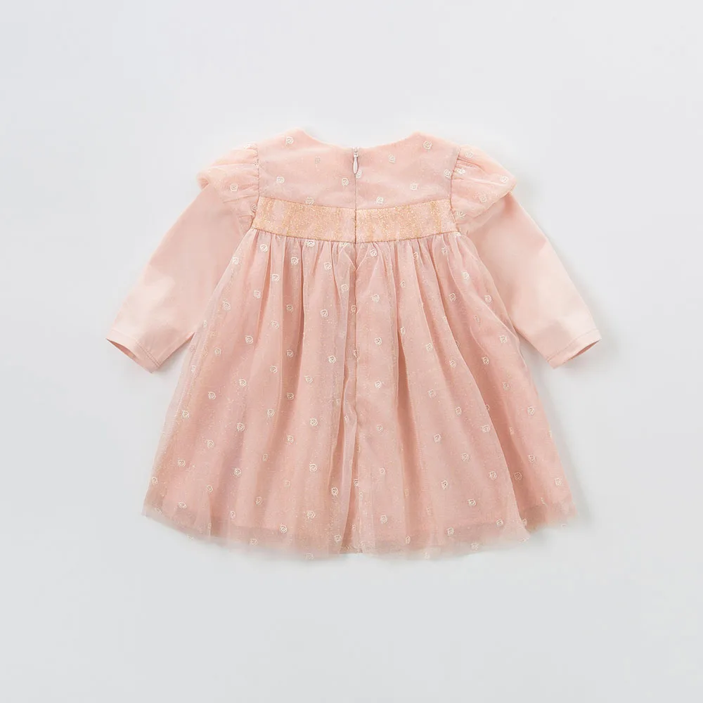 Dave bella/платье принцессы для маленьких девочек; стильная детская одежда розового цвета с цветочным рисунком; детское платье для малышей; DB5196