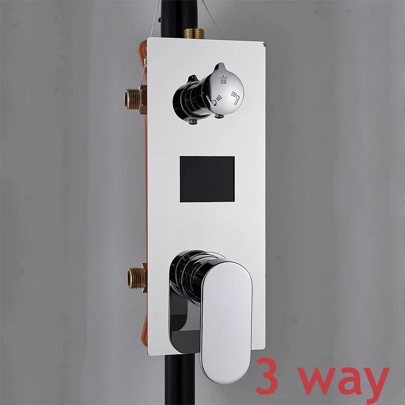 Тройной смеситель клапан термостатический картриджи крана 2-3 способа смеситель клапан для Ванная комната душа Установить - Цвет: 3-way-mixer A