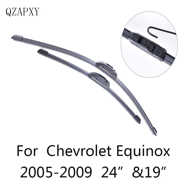 QZAPXY Car Wiper Blades for Chevrolet Equinox 24"&19" 2005 2006 2007