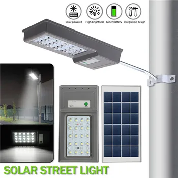 

Sumxi 10W Outdoor Waterproof Radar Motion Sensor Solar Powered LED Pole Wall Street Path Light With Controller for Garden