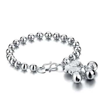 

Fashion Jewelry Bangle Bracelets Hot sale t 925 Sterling Silver Heart Bracelet Bracelet Ladies Round Bangle For Women Accessori