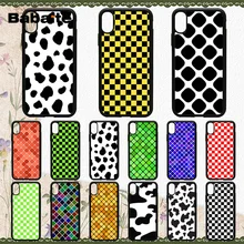 Babaite клетчатая сетка черный и белый корова мягкий силиконовый черный чехол для телефона iPhone 8 7 6 6S Plus X XS MAX 5 5S SE XR 10 Чехол