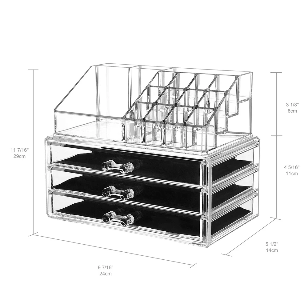 Multiple Tiers Makeup Brush Cosmetics Storage Rack Drawer Container Organizer box Multiple Tiers Makeup Brush Cosmetics Storage Rack Drawer Container Organizer box