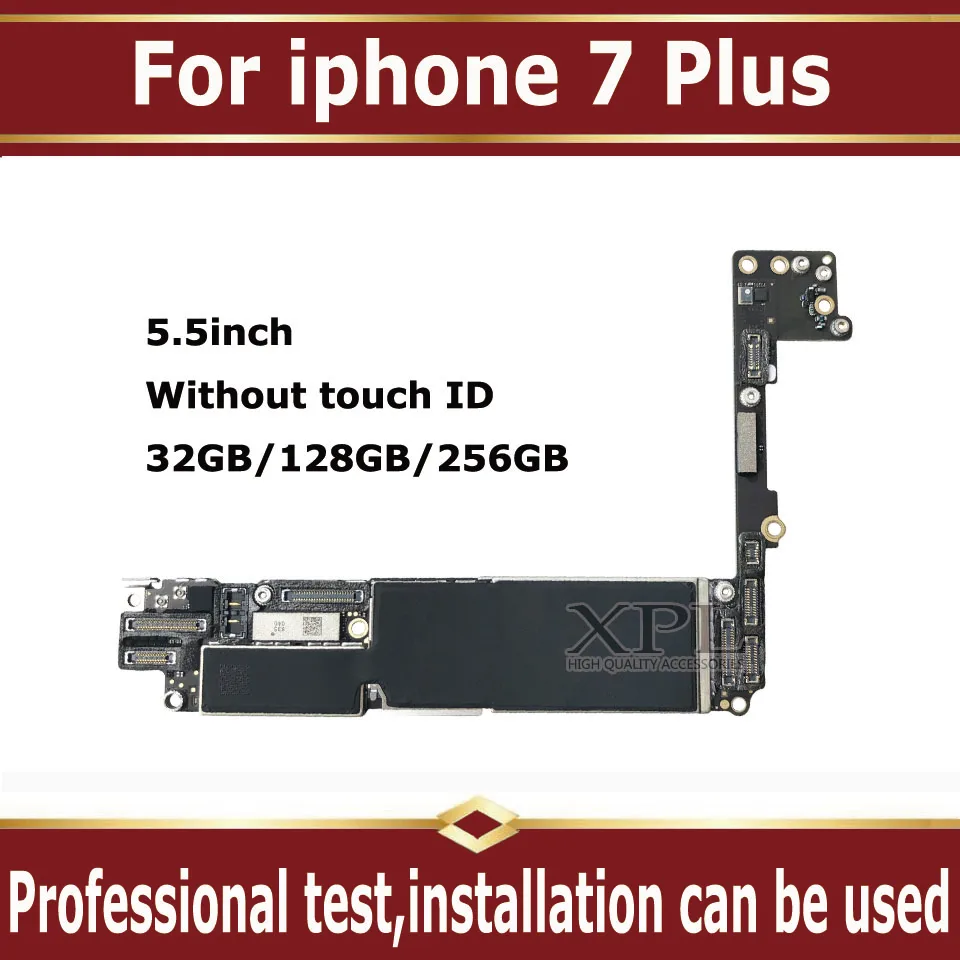 32 Гб 128 ГБ 256 оригинальная материнская плата для iPhone 7 Plus без сенсорного ID