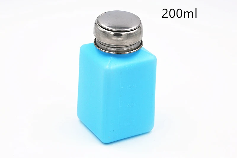 SZBFT 200 мл синий спирт пластиковая паяльная бутылка для флюса подходит для медицинских и промышленных насосов Диспенсер Очиститель бутылки контейнер