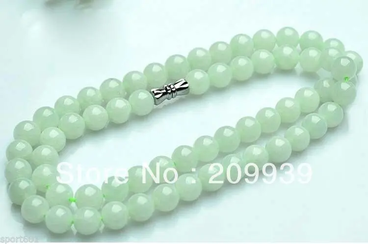 

huij 002725 BEST 100% Natural A Grade Jade (Icy Jadeite) Women Beads Necklace /19