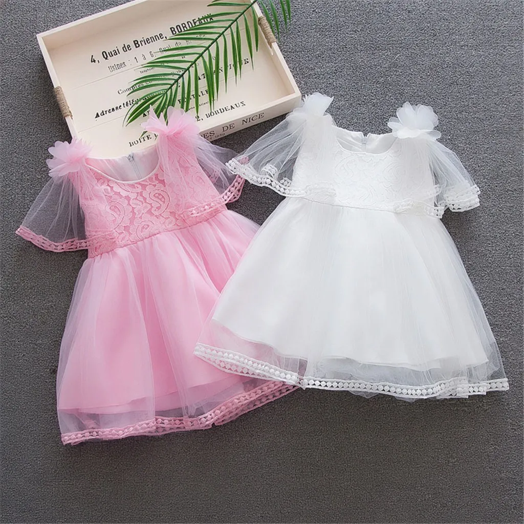 

Summer Girls Dress Solid And Floral Kids Dresses For Girl Beautiful Kid Girls Clothes Short Sleeve Girl Costumes Kids