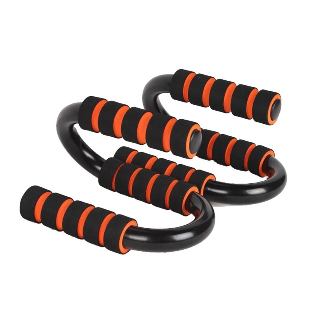 2PCS Chest Bar Rack S Shaped For Body Building Arm Grip Exercise Sponge Hand Carbon Steel Sport Muscle Training Pushup | Спорт и