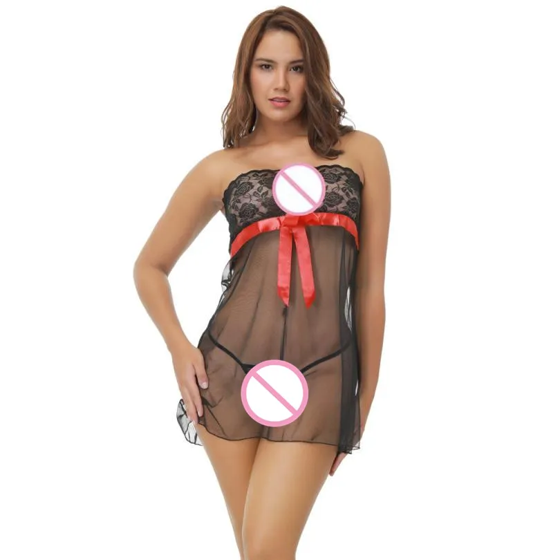 

Sexy Lingerie Sleepwear Lace Women's G-string Underwear Babydoll Nightwear sutia adesivo Mar 20