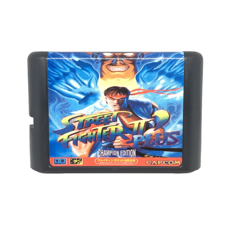 

Street Fighter II plus 16 bit Game Card Game Cartridge for Sega Mega Drive