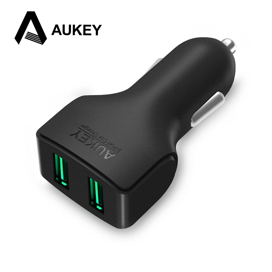 bilder für AUKEY USB Car Charger Universal-2-port 24 Watt/4.8A Ausgang für iPhone 7/Plus iPad Xiaomi Samsung Galaxy S6/Rand LG G5 & Handys PC bilder für AUKEY USB Car Charger Universal-2-port 24 Watt/4.8A Ausgang für iPhone 7/Plus iPad Xiaomi Samsung Galaxy S6/Rand LG G5 & Handys PC