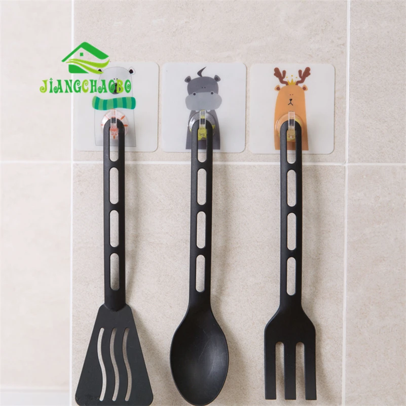 JiangChaoBo мультфильм животных клей крючок настенный паста крюк Кухня Стены Крепкие