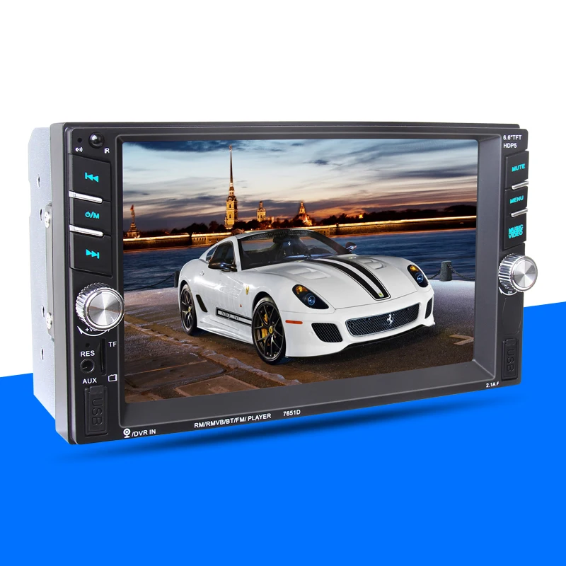 2 Din 7 дюймов Bluetooth 9 languanges пульт дистанционного управления задняя veiw камера + DVR LCD
