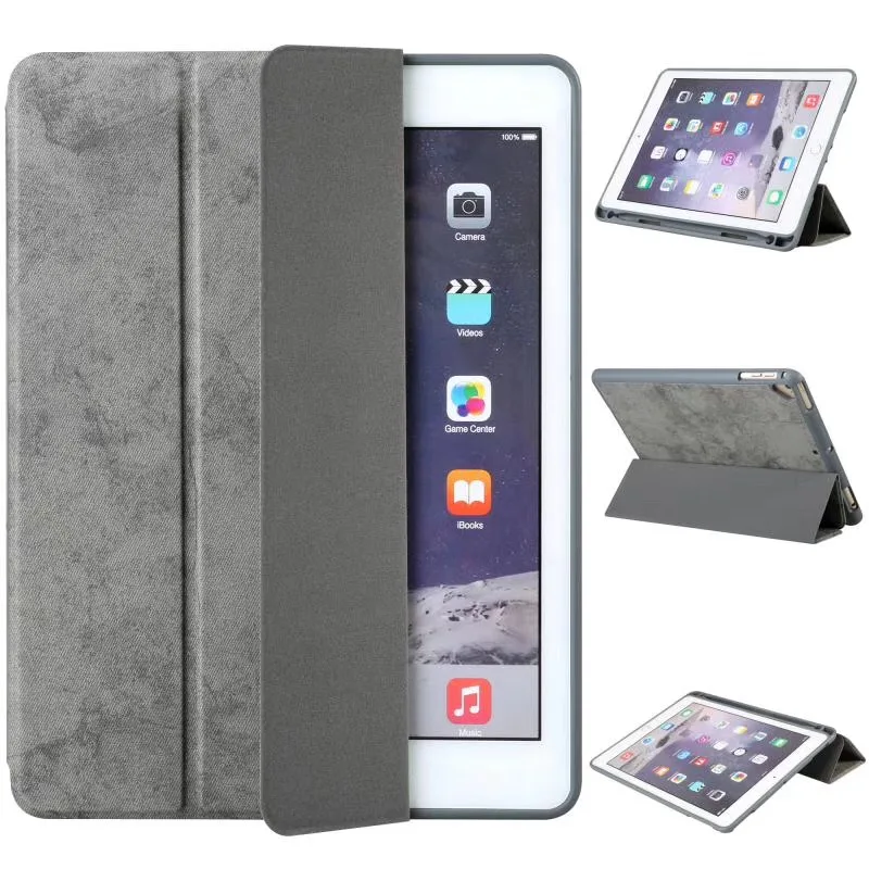 

Case For Ipad 9.7 2017 Case Leather PU Pencil Holder Stand Smart Cover for Ipad Air 2 Case For Ipad Pro 9.7 inch 2018 Case