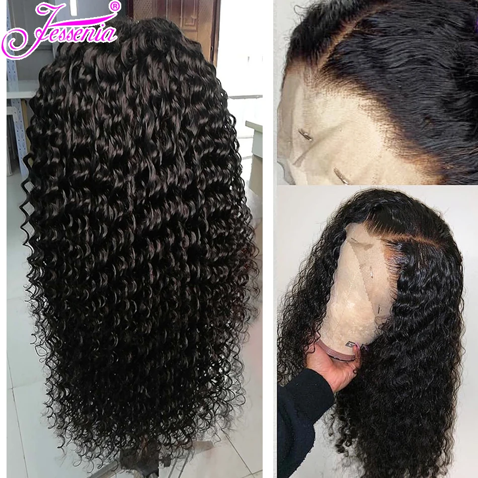 Peruvian Deep Wave 13*4 Lace Wigs Pre Plucked Human Hair Wigs 150% density Peruvian Remy Hair Wigs With Baby Hair