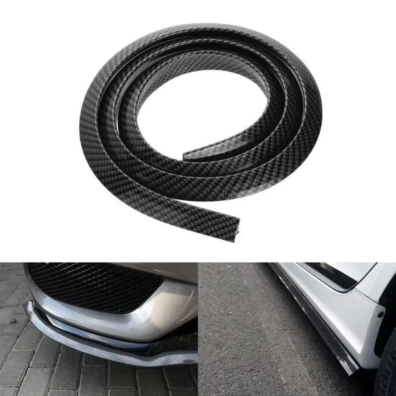 

1.5m/8.2ft Carbon Fiber Car Rubber Strip Auto Fender Flares Protector Strip Wheel Eyebrow Trim Lip Universal Car Accessaries