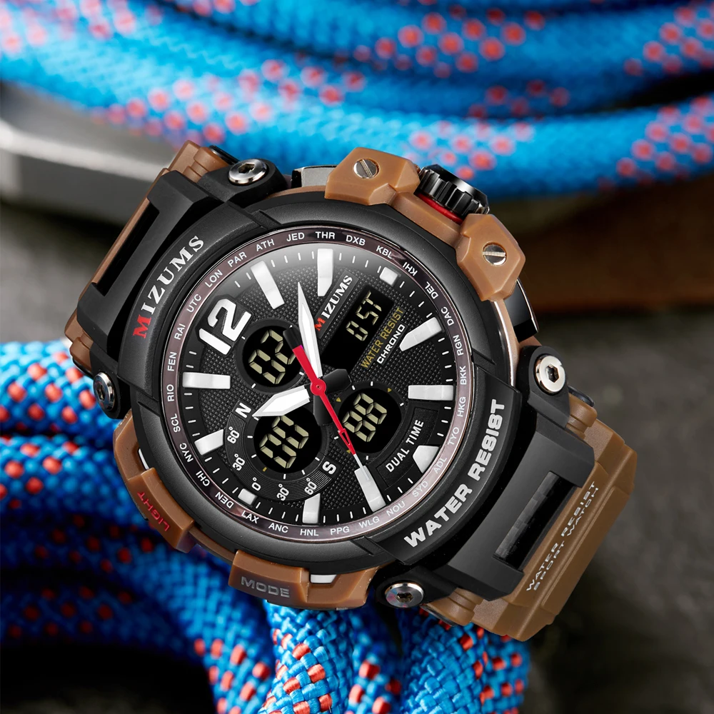 drop shipping luxury brand mizums dual time zones watch for men waterproof led digital sports mens watches quartz male clock 2019 (16)