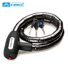 Inbike mtb bike cable lock 0.85m impermeável anti-roubo bloqueio de bicicleta com 3 chaves acessórios de ciclismo