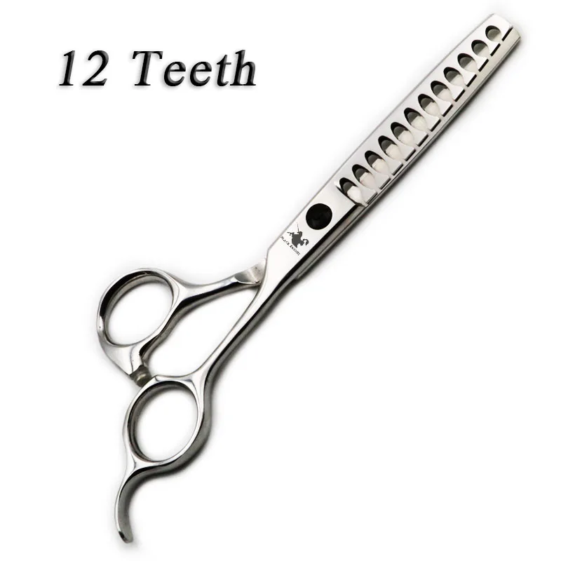 Tesoura de Cabeleireiro Polegada Profissional Conjunto Tesoura Diluindo Tesouras Baber’s 12 Dentes 6