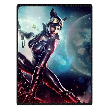 

Custom Cat Woman Throws Flannel Blanket For Air/Sofa/Bedding Winter Warm Soft Bedsheet Home Textile