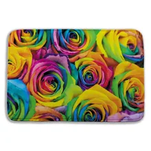 Новинка 1 шт. памяти пенный ванный коврик Ванная комната Роза Пион Орхидея узор 3D ковры Нескользящие коврики для ванной Доступно 15 цветов 40*60 см
