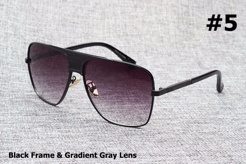 JackJad, модные Матадор оправа из металлического сплава, градиентные солнцезащитные очки для мужчин, фирменный дизайн, авиационные солнцезащитные очки, винтажные очки - Цвет линз: 5