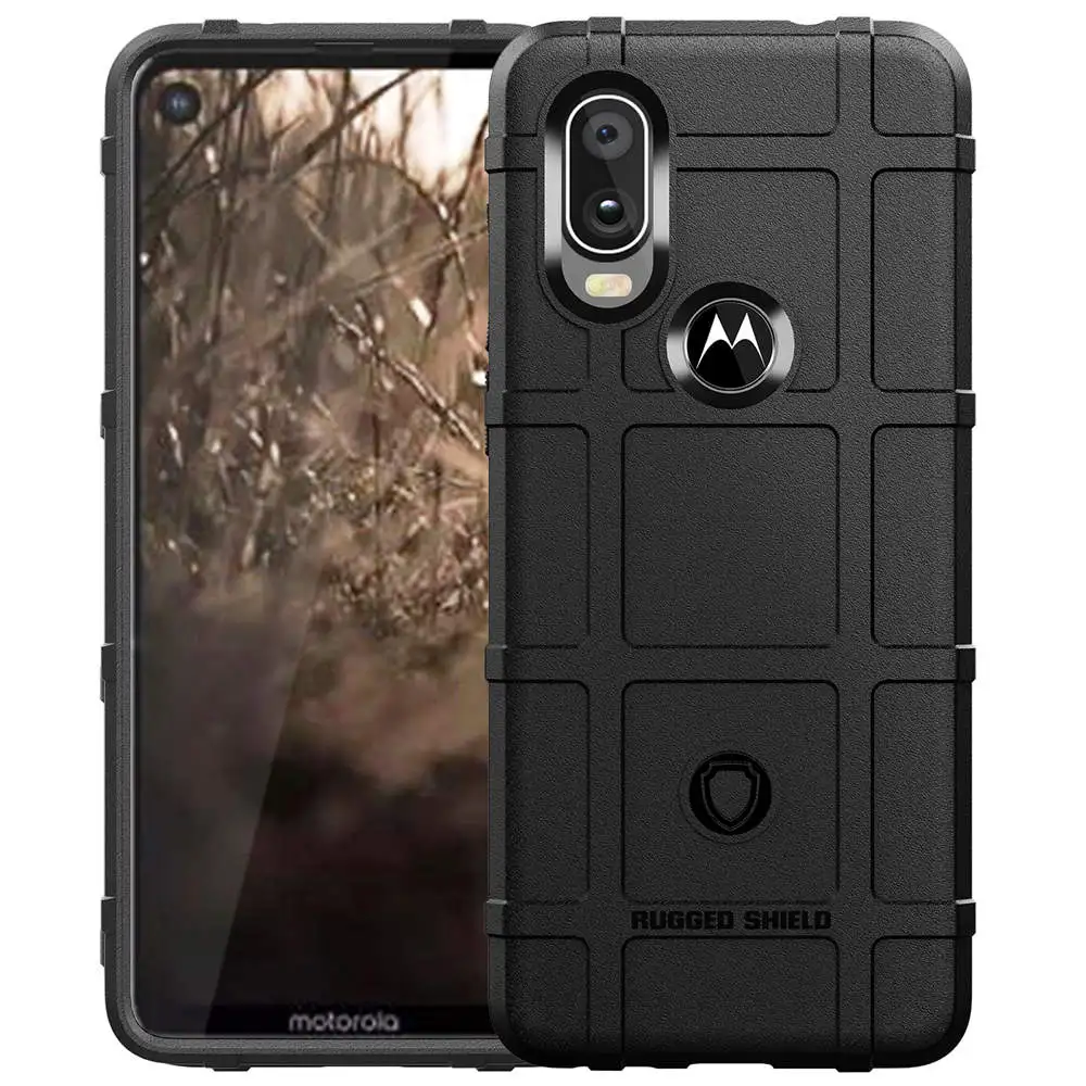 

coque For Motorola One Vision Soft TPU Bump Armor Shockproof Phone Case on Moto one vision Rugged Shield Back Cover with Air Bag
