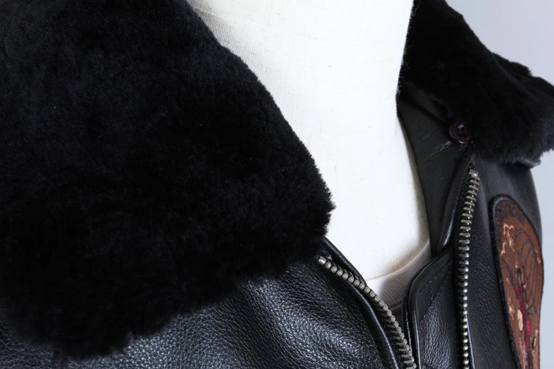AVIREX FLY модные Air Force куртка с меховым воротником, пальто из натуральной кожи куртка Для мужчин Курточка бомбер натуральная кожа крупного рогатого скота мотоциклетная куртка из натуральной кожи
