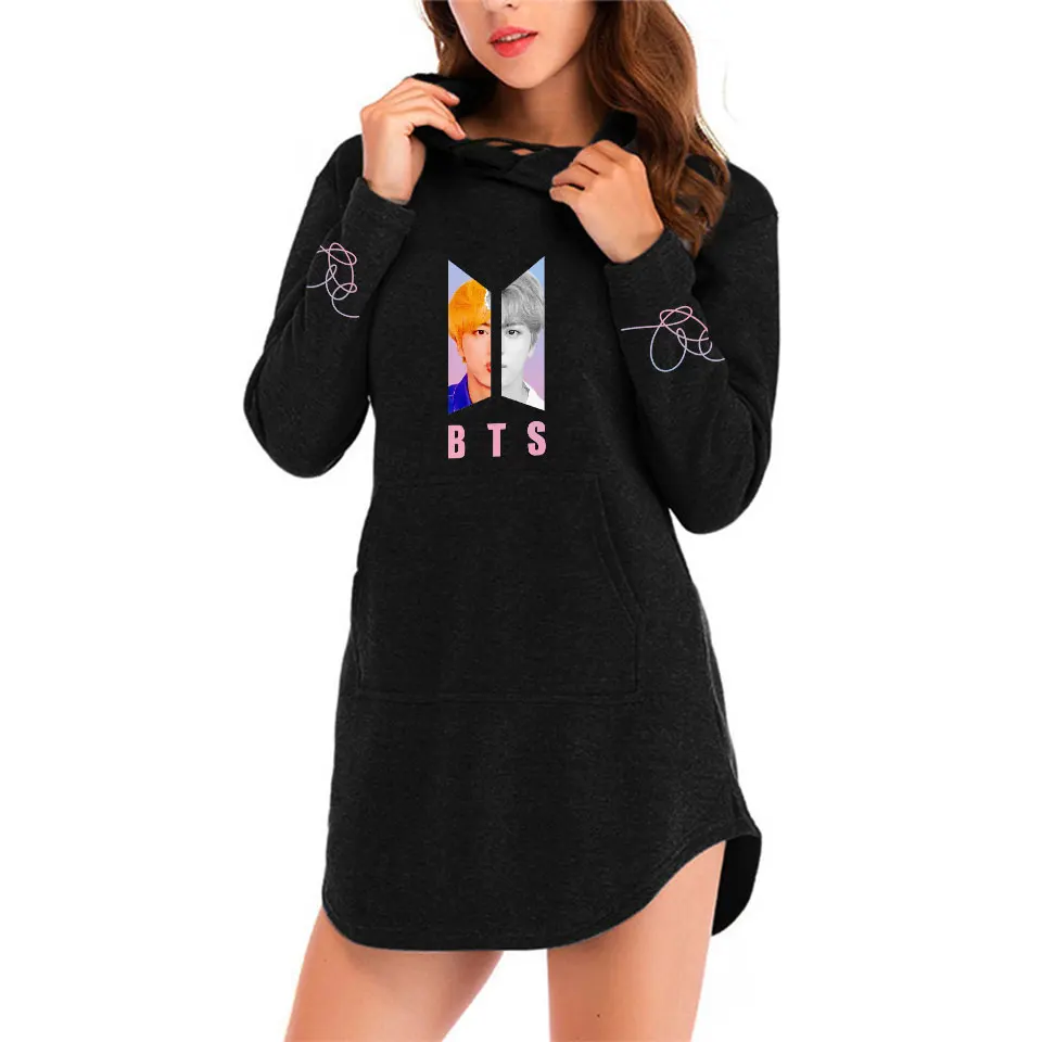 

Hot team exclusive avatar print casual autumn hooded dress pocket women's dress hooded fitted long-sleeved dress S-XXL
