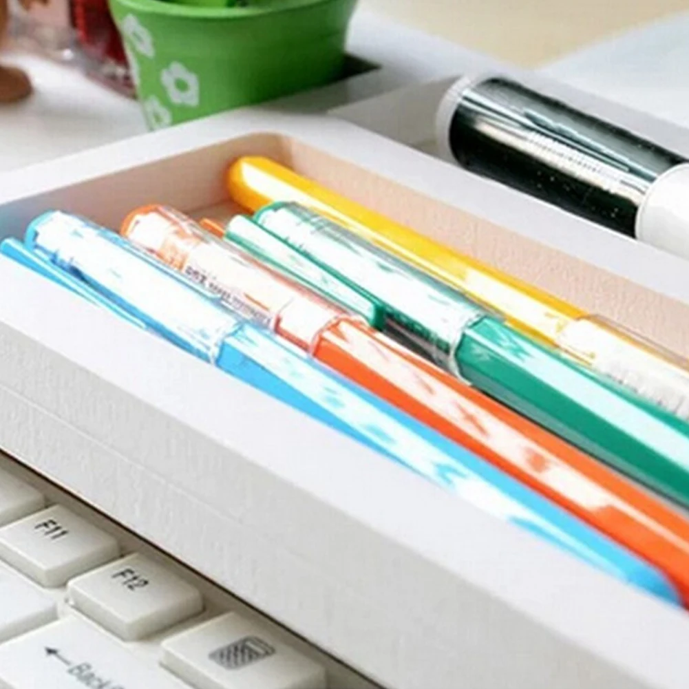 Creativa Multi-función de la computadora de escritorio, accesorios de escritorio de madera útil teclado estante rack de almacenamiento