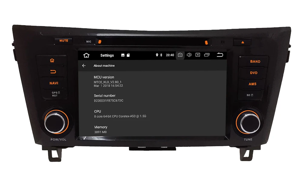 Perfect 8" Octa Core 4G Android 8.1 4GB RAM 64GB ROM Car DVD Multimedia Player Radio For Nissan Qashqai X-Trail Dualis Rogue 2013-2018 4
