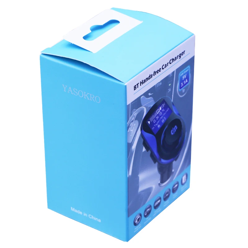 YASOKRO Bluetooth автомобильный комплект громкой связи fm-передатчик модулятор с двумя USB Автомобильное зарядное устройство автомобильный аудио mp3-плеер