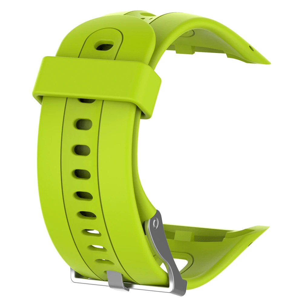Силиконовый резиновый ремешок для часов Ремешки для умных часов со стальной пряжкой Замена для Garmin Forerunner 10/15 мужской выпуск