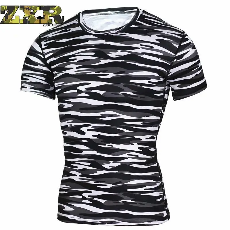 Buy Compression Shirts Camouflage Crossfit Shirt
