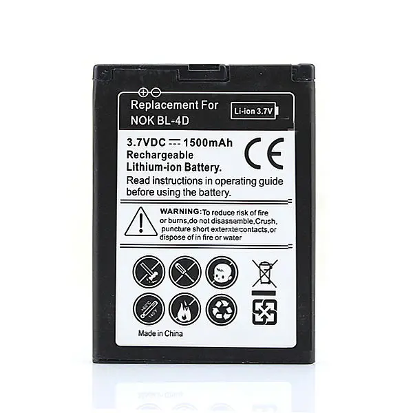 1500 мАч запасная батарея BL-4D BL4D BL 4D для Nokia N97 Mini N8 N8-00 E5 E5-00 E7 E7-00 аккумуляторная