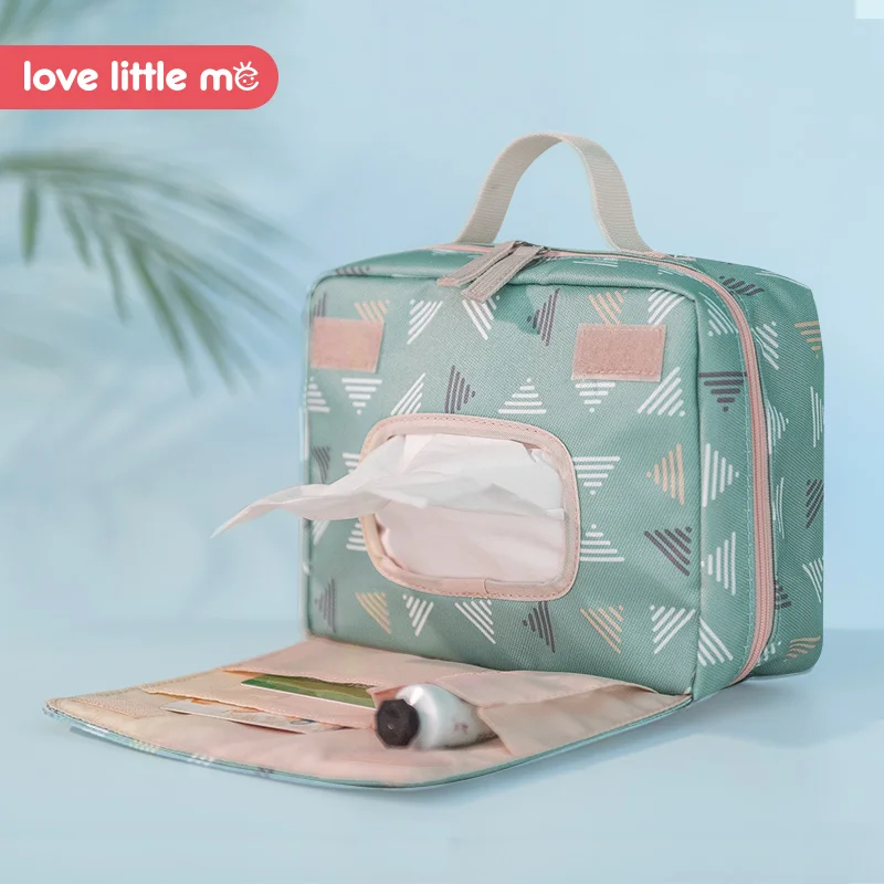 Love Little Me Portable Baby Diaper Bag Maternity Bag Waterproof Wet Cloth Diaper bag