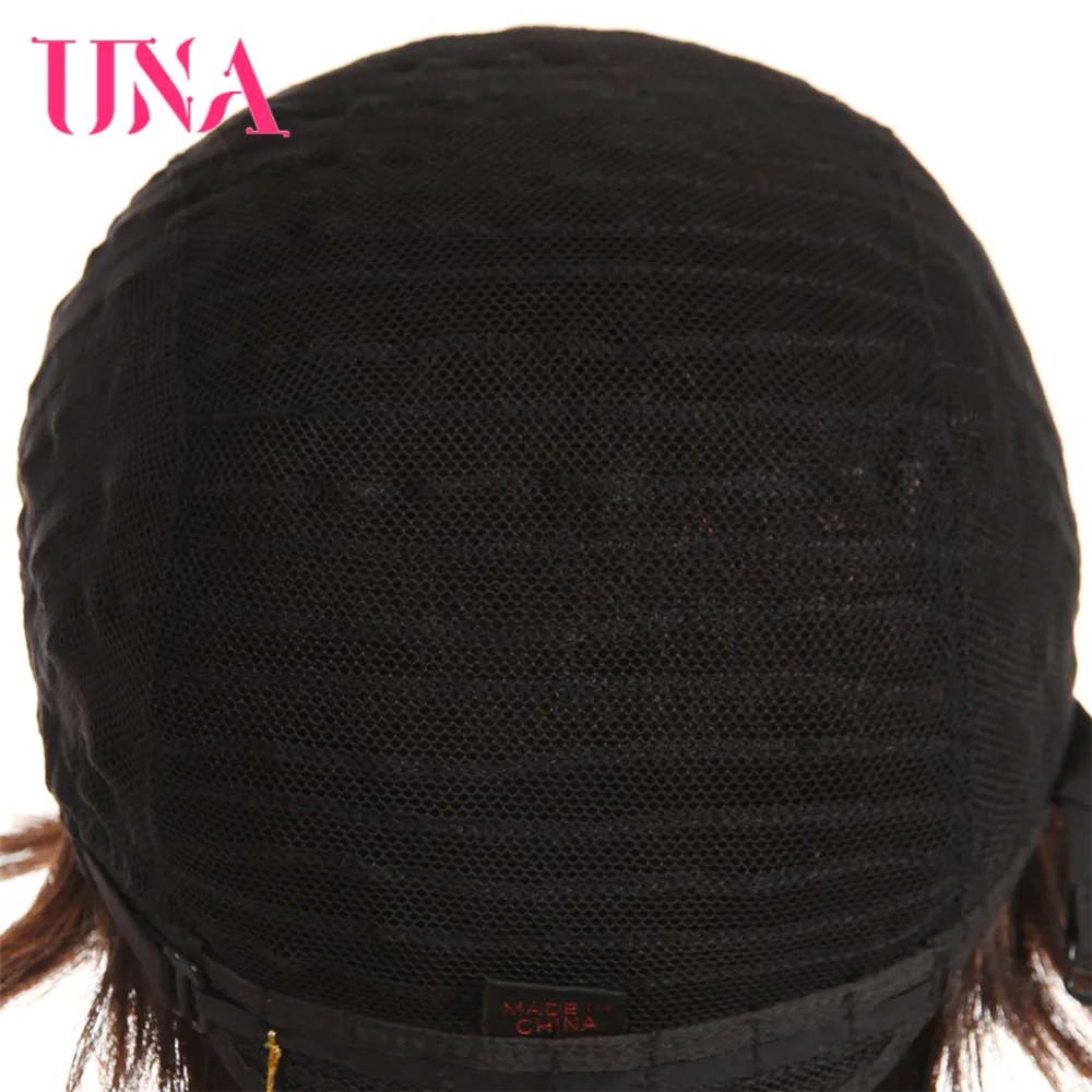 Уна перуанские прямые волосы машины человеческих волос парики Remy человеческих волос 120% плотность#6384