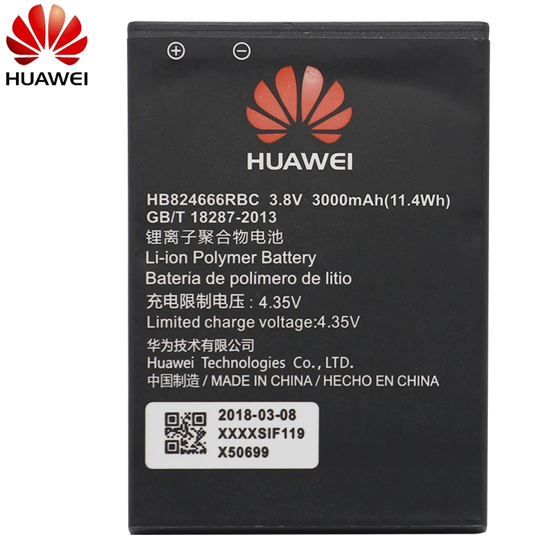 

Hua Wei HB824666RBC Original Replacement Phone Battery For Huawei E5577 EBS-937 WIFI Router Li-ion Battery Capacity 3000mAh