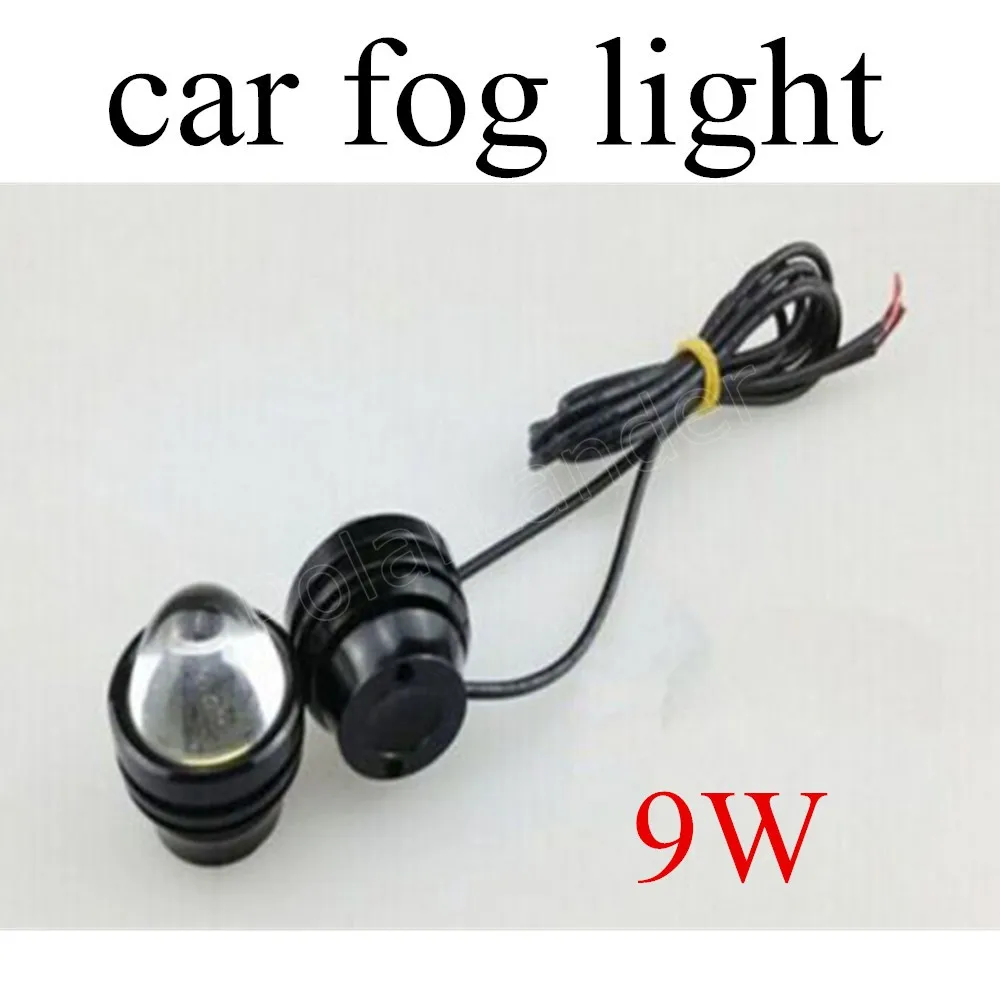2 pieces car accessory 12V 9W Car styling LED Hawkeye Runing Lights Fog