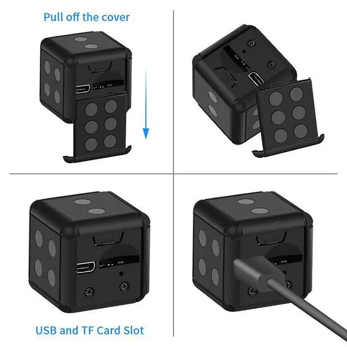 HD 1080 P Инфракрасный ночное видение Mini AVI да видеокамера булавки USB обнаружения
