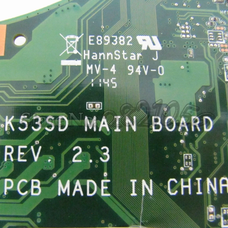 Nokotion N3CMB1300 اللوحة لابتوب آسوس k53sd pc main مجلس rev 2.3 hm65 ddr3
