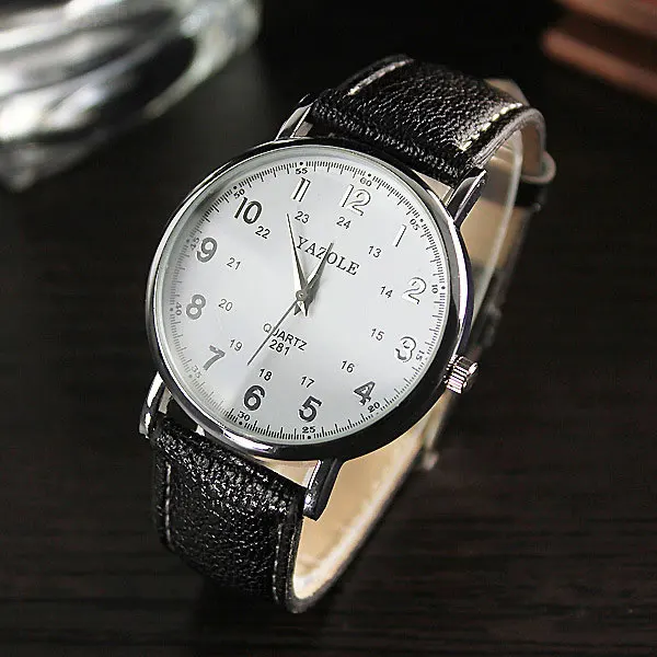 Yazole кварцевые наручные часы Для мужчин Часы лучший бренд класса люкс известный наручные часы для мужчин часы Relogio masculino relog Для мужчин hodinky часы мужскиемужские часы часы мужские наручные - Цвет: white black