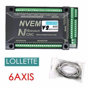 

NVEM V2 MACH3 6-Axis version CNC Controller 300KHZ Ethernet Motion Control Card for Stepper Motor