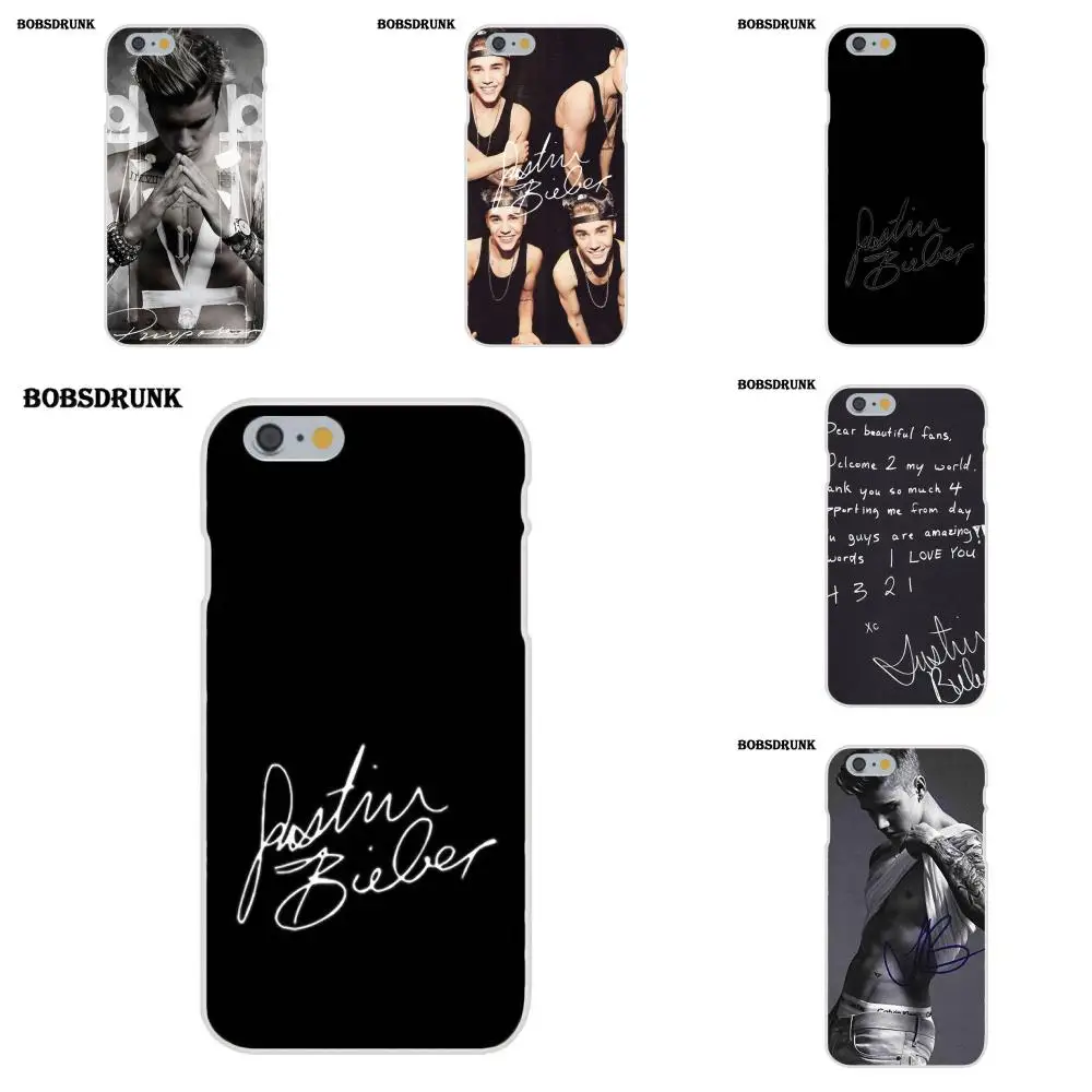 Justin Bieber Autograph For Apple iPhone X 4 4S 5 5C SE 6 6S 7 8 Plus
Soft TPU Mobile Phone Case Cover
